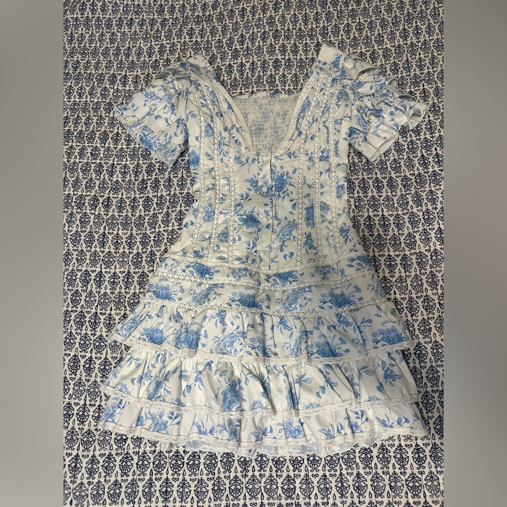 Preppy blue mini dress from Sassy Shortcake! A great birthday dress.